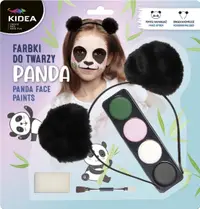 Set de vopsit pe față cu diademă Kidea - Panda