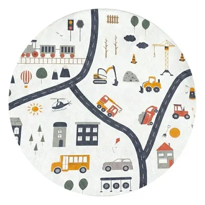 Covor de joacă pentru copii lavabil ø100 cm World Around Me – Mila Home