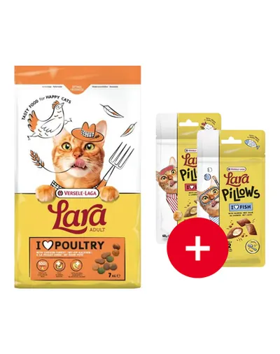 VERSELE-LAGA Lara Adult Turkey and Chicken 7 kg pui și curcan + 2 recompense GRATIS