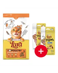VERSELE-LAGA Lara Adult Turkey and Chicken 7 kg pui și curcan + 2 recompense GRATIS
