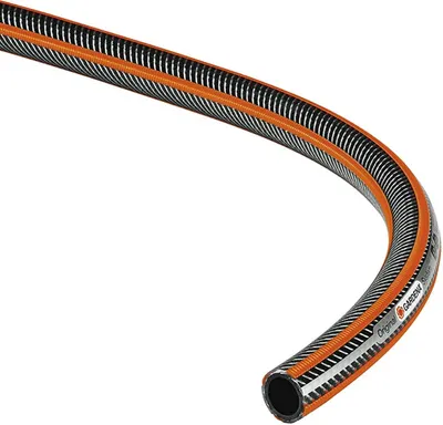 Furtun de grădină Gardena - Premium Super Flex, 1/2", 30 m, 13 mm, negru-portocaliu