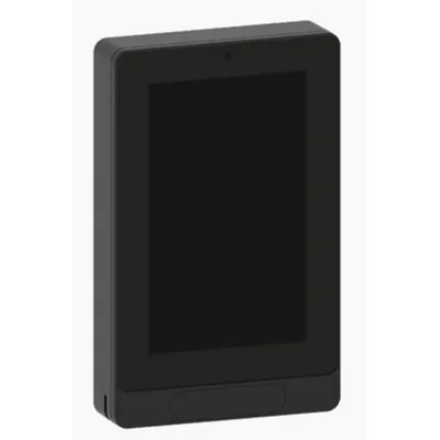 Controler de camera, cu ecran tactil, pentru ventiloconvectoare de joasa tensiune si zona: BACnet MSTP, senzor RH, senzor PIR, negru
