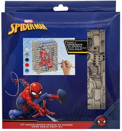 Figurine din lemn pentru colorat Cerda Spider-Man