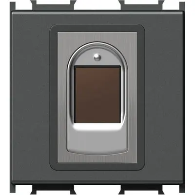 BIOPASS Intrerupator digital cu amprente, 3A, antracit, TEM Modul TEM-EM71AT-U
