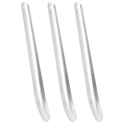 Gossi raclete transpiratie pentru cai, 3 buc., argintiu, aluminiu