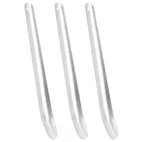 Gossi raclete transpiratie pentru cai, 3 buc., argintiu, aluminiu