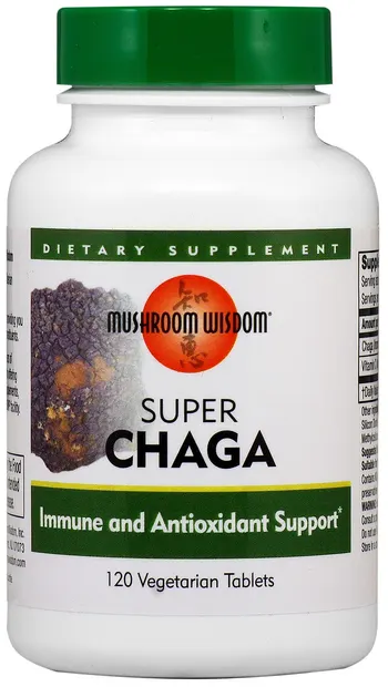 Super Chaga, 120 tablete, Mushroom Wisdom