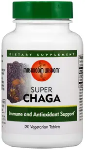 Super Chaga, 120 tablete, Mushroom Wisdom