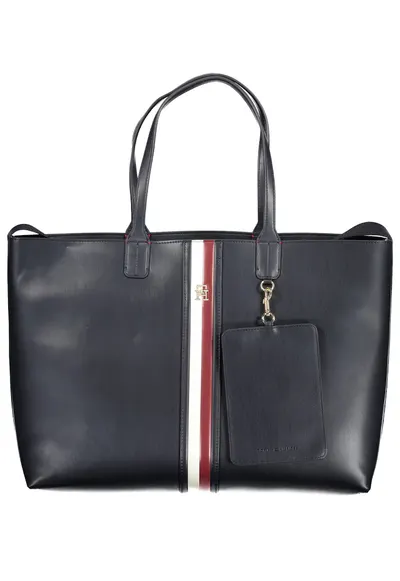 Geanta shopper cu doua fete Tote Puffy AW0AW15881 - Bleumarin - 50 x 33 x 14 cm