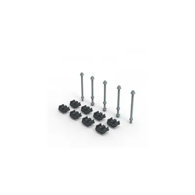 Kit pentru busbar support pentru XL³ S 4000 enclosures - pentru flat copper bars thickness 10 mm and inaltime up to 60 mm