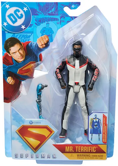 Figurină de acțiune Spin Master DC Superman - Mr. Terrific, cu accesoriu, 15 cm
