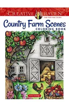 Creative Haven Country Farm Scenes Coloring Book