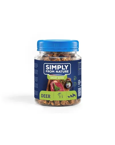 SIMPLY FROM NATURE Smart Bites Recompensa din cerb, pentru caini 130 g