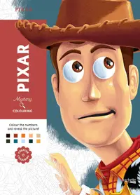 Carte de colorat după număr Hachette Heroes: Mystery Colouring - Pixar