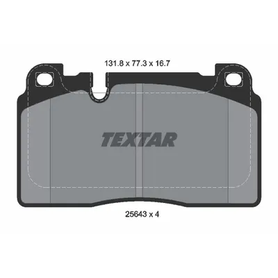 Set placute frana, frana disc TEXTAR 2564305