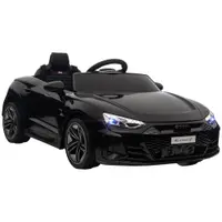 HOMCOM Mașină Electrică pentru Copii 3-5 Ani, Audi Neagră, Jucărie Interactivă cu Baterie pentru Copii | Aosom Romania