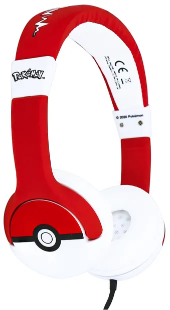 Căști pentru copii OTL Technologies - Pokemon Pokeball, rosii