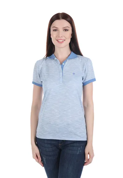 Tricou polo uni - Albastru deschis