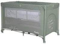 Patut pliabil Lorelli Noemi, 2 nivele, Iceberg Green Star