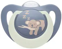 Suzetă din silicon NUK First Choice - Noapte, 0-6 luni, koala