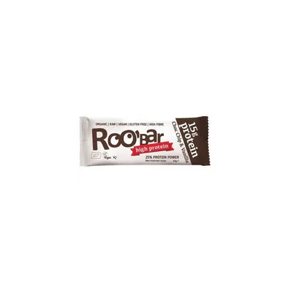 Baton proteic cu vanilie si ciocolata bio 60g Roobar