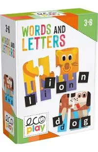 Puzzle progresiv litere si cuvinte engleza. Words and Letters