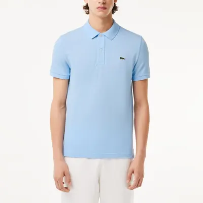Lacoste Model L1212 Short Sleeved Ribbed Collar S Culoare Albastru