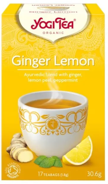Ceai cu ghimbir și lămâie, 17 pliculețe, Yogi Tea
