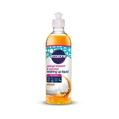 Solutie concentrata pt spalat vase, cu floare de portocal si nuca de cocos, 500ml, Ecozone
