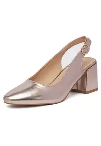 Sandale dama - auriu - piele ecologica -