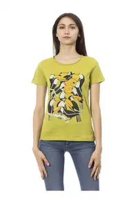 Tricou cu imprimeu grafic - Verde