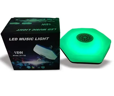Bec LED Muzical cu Telecomanda Circular 18W