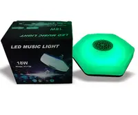 Bec LED Muzical cu Telecomanda Circular 18W