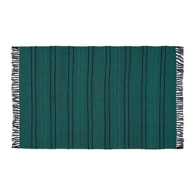 Pătură verde din bumbac 140x200 cm Tap – Hübsch