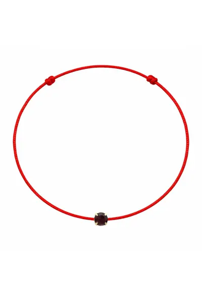 Bratara martisor decorata cu cristal Preciosa - Mov inchis