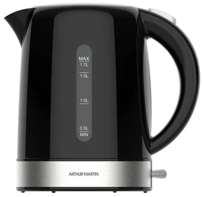 Fierbător electric Arthur Martin - KE02301B, 2200W, 1.7 l, negru