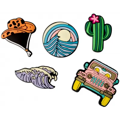 Sticker 3D OEM Summer pentru Husa Telefon / Tableta, Set 5 bucati, Multicolor
