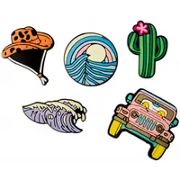 Sticker 3D OEM Summer pentru Husa Telefon / Tableta, Set 5 bucati, Multicolor