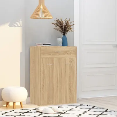 vidaXL Pantofar, stejar sonoma, 60x35x84 cm, lemn prelucrat