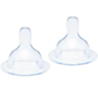 Set tetine de silicon cu flux variabil, 2 buc BebeduE 57034