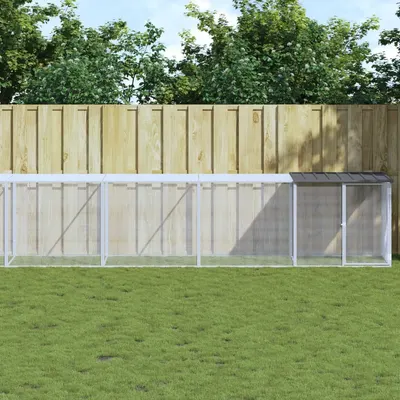 Gossi cotet pui cu acoperis, antracit, 803x98x90 cm, otel galvanizat