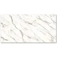 Gresie exterior / interior portelanata Carrara 120 x 240 cm lucioasa rectificata tip marmura