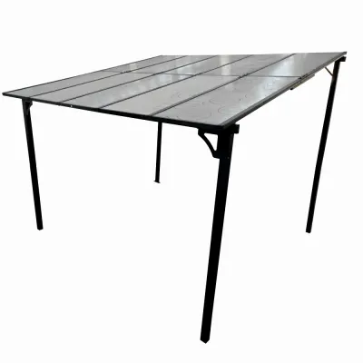 Pergola pentru terasa/gradina din otel si aluminiu KLUGMEISTER KJF4133, dimensiuni 300x300x250/190 cm, culoare gri