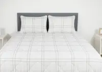 Pilota matlasata Somnart Grid Confort din microfibra, primavara toamna 180 x 200 cm, 350 g