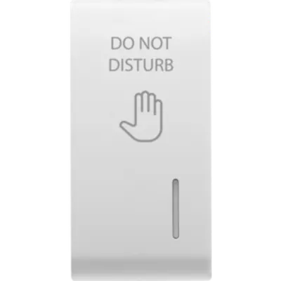 Placa pentru buton - WITH DIFFUSER - DND - 1 MODULE - WHITE - CHORUS