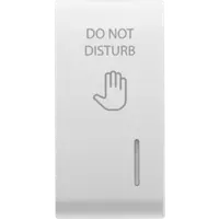 Placa pentru buton - WITH DIFFUSER - DND - 1 MODULE - WHITE - CHORUS