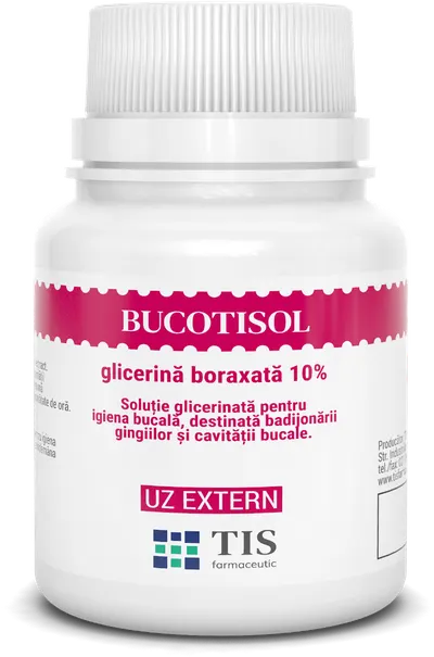 Bucotisol glicerina boraxata 10%, 25ml, Tis Farmaceutic