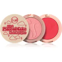 J.Cat Beauty 2 In 1 Piece Of Cake blush pentru iluminare culoare 105 One in a Melon! 12.1 g