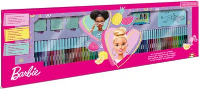 Set carioci Multiprint Barbie - 60 bucăți ,cu 4 stampile