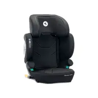 Scaun auto pentru copii Lorelli Growgo Black cu isofix, pliabil, protectii laterale extensibile, tetiera reglabila, 100-150 cm, 3-12 ani